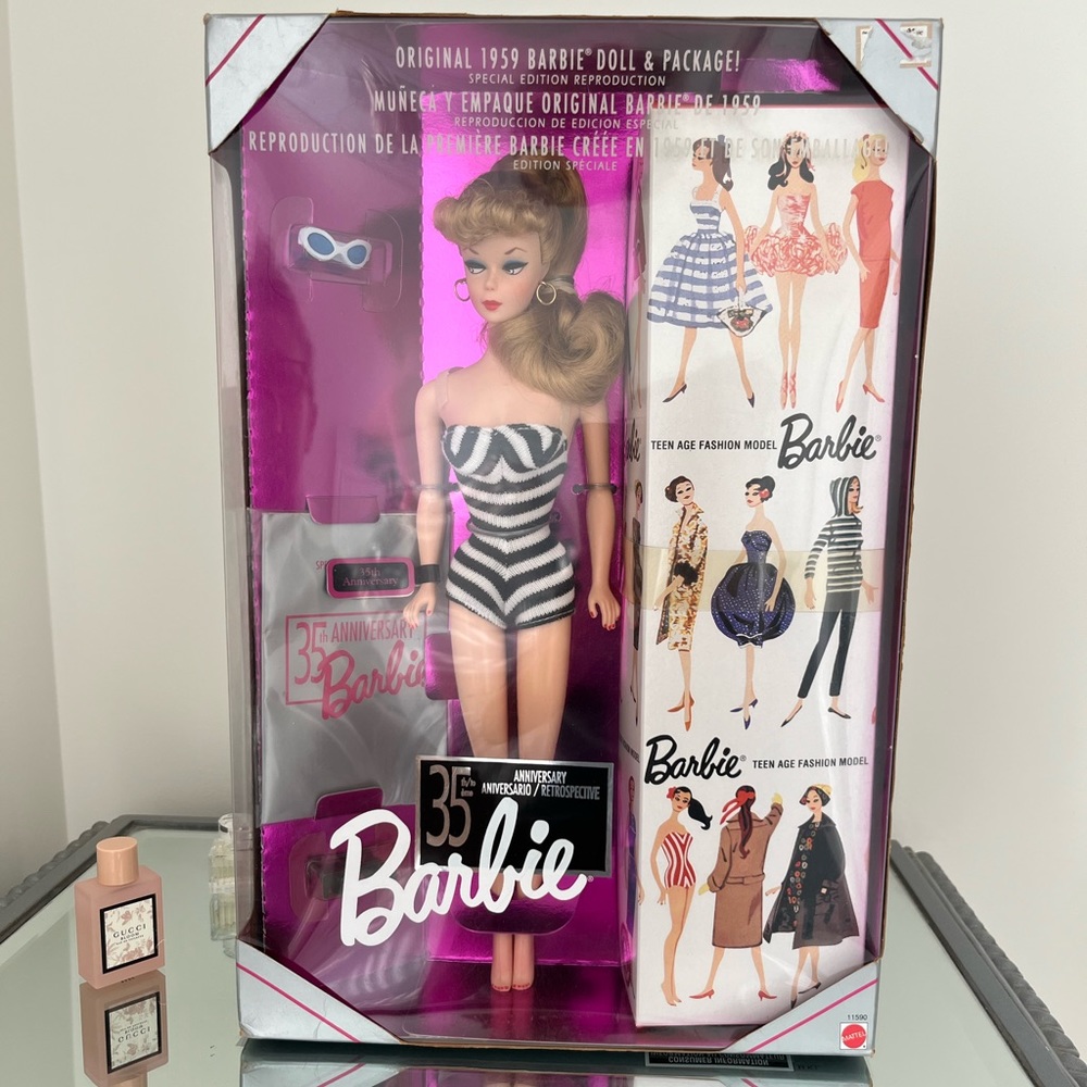 Original 1959 Barbie doll and package special edition reproduction